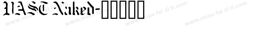 VAST Naked字体转换